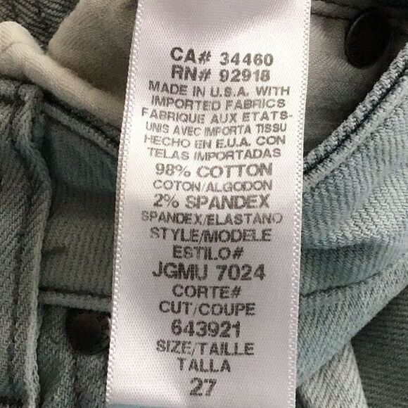 Juicy Couture The Ryan Light Wash Zipper Cuff Denim Jeans - Picture 11 of 12